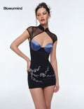 BUM_STUDIO_Black_Embroidered_Duallayer_Waist_Cinch_Padded_Women's_Nylon_Bodycon_Mini_Dresses_1048866742957_MISSTT