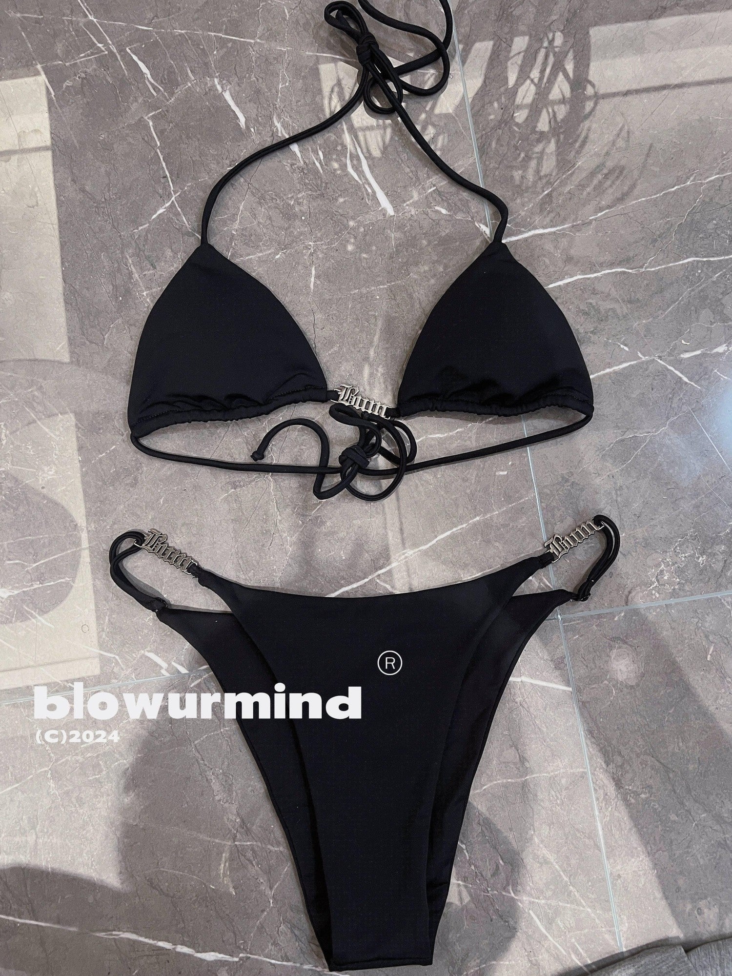 BUM STUDIO Camouflage White Square Scarf Custom Women's Polyester Triangle Bikinis