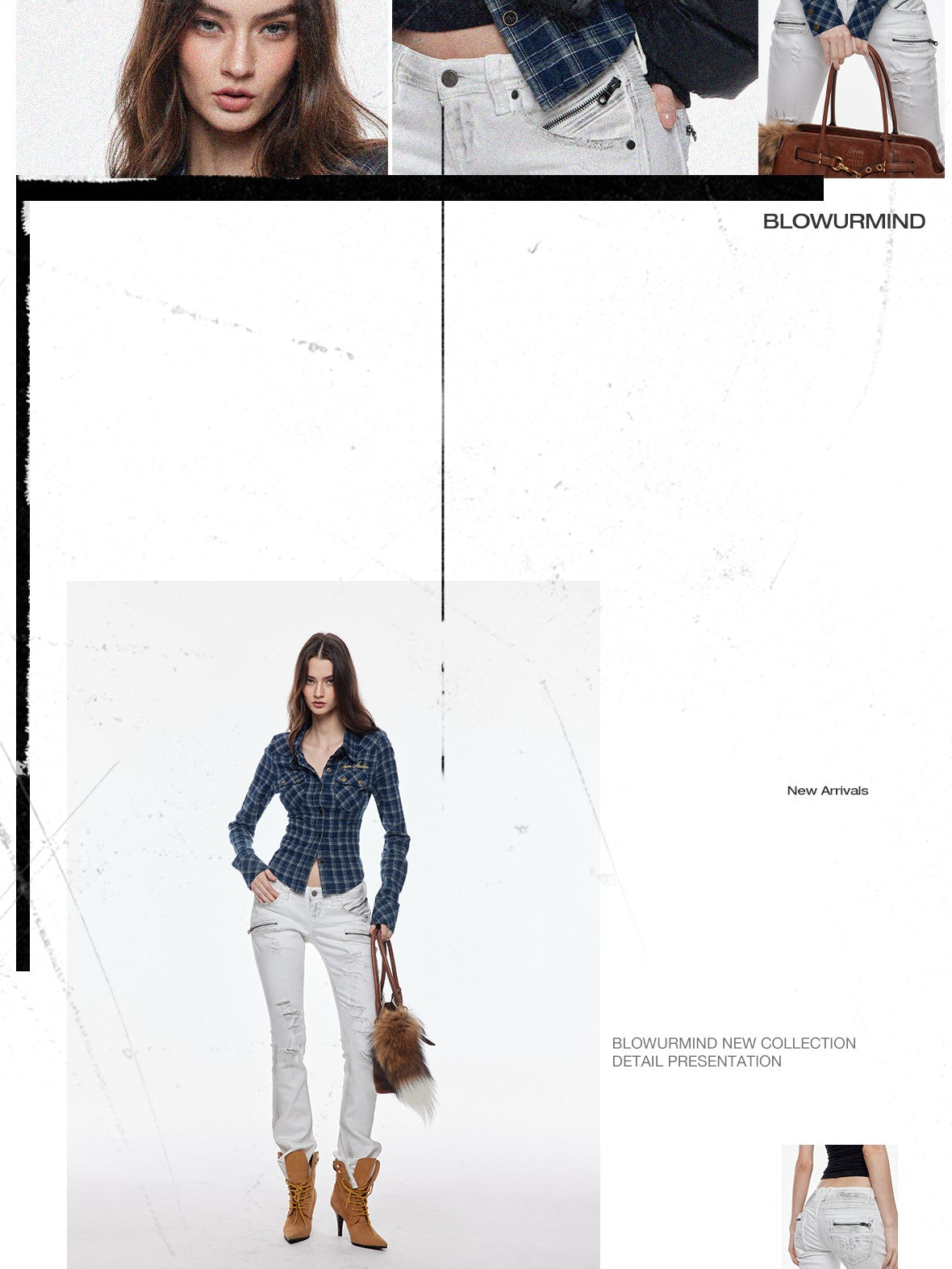 BUM STUDIO Distressed Embossed Slim Low Rise Women's Cotton Stretch Bootcut Jeans