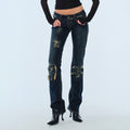 BUM_STUDIO_Distressed_Patch_Low_Waist_Slim_Fit_Cotton_Women's_Distressed_Jeans_1090611722373_MISSTT
