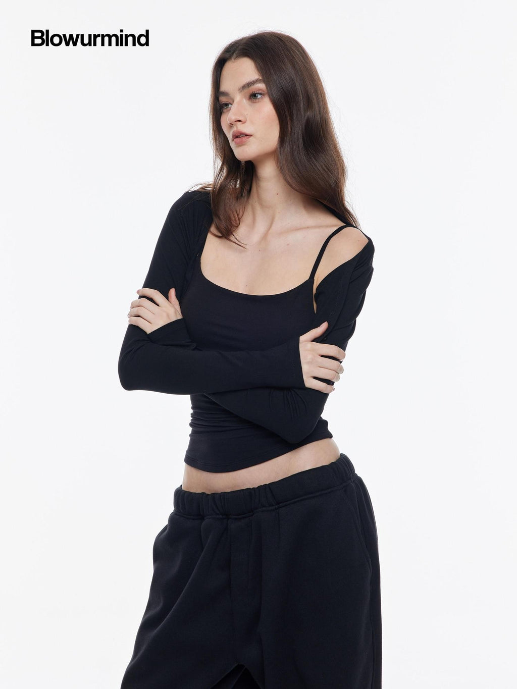 BUM STUDIO Double Layer Shaping Adjustable Straps High Stretch Women's Viscose Camisoles