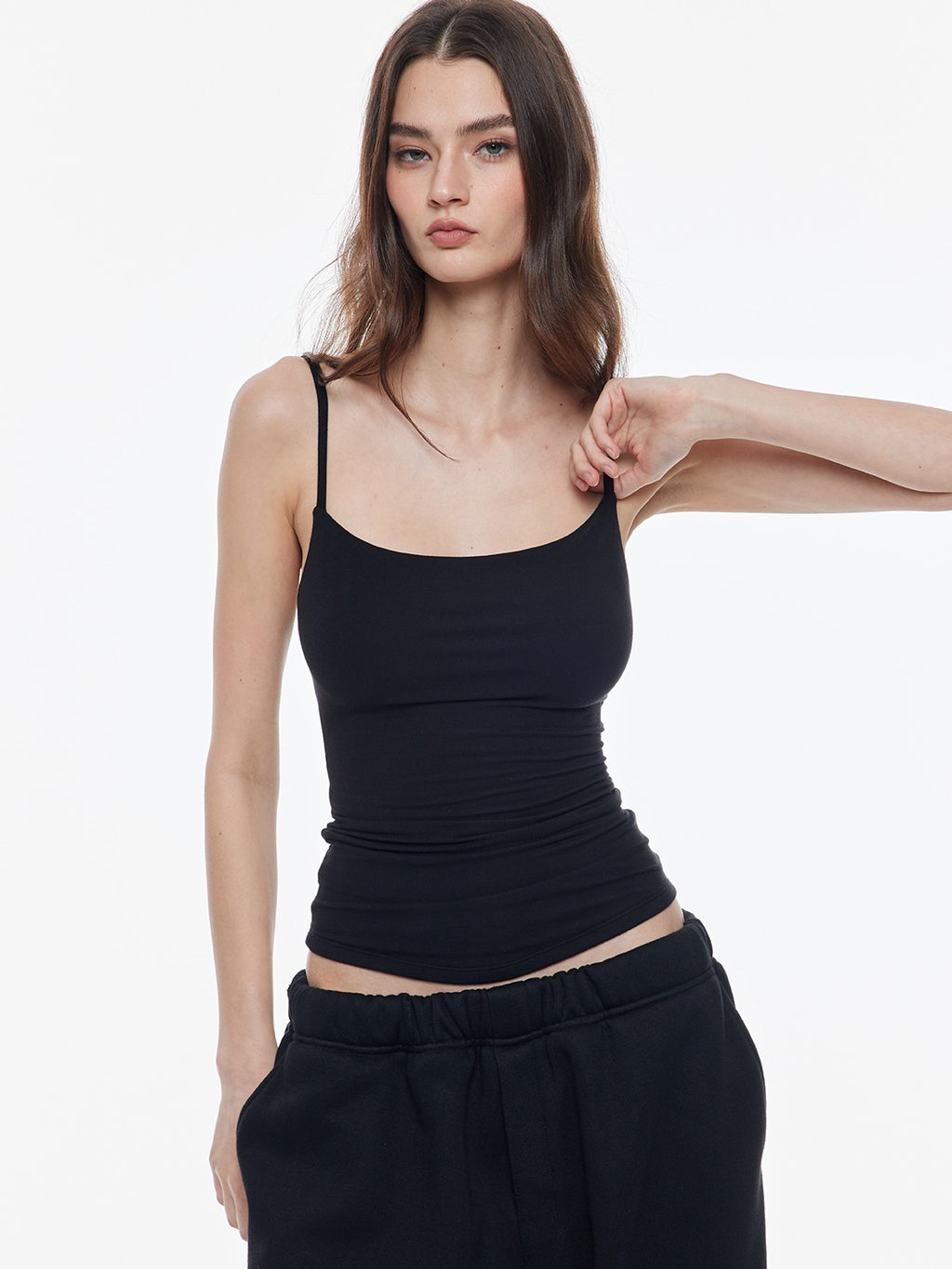 BUM STUDIO Double Layer Shaping Adjustable Straps High Stretch Women's Viscose Camisoles