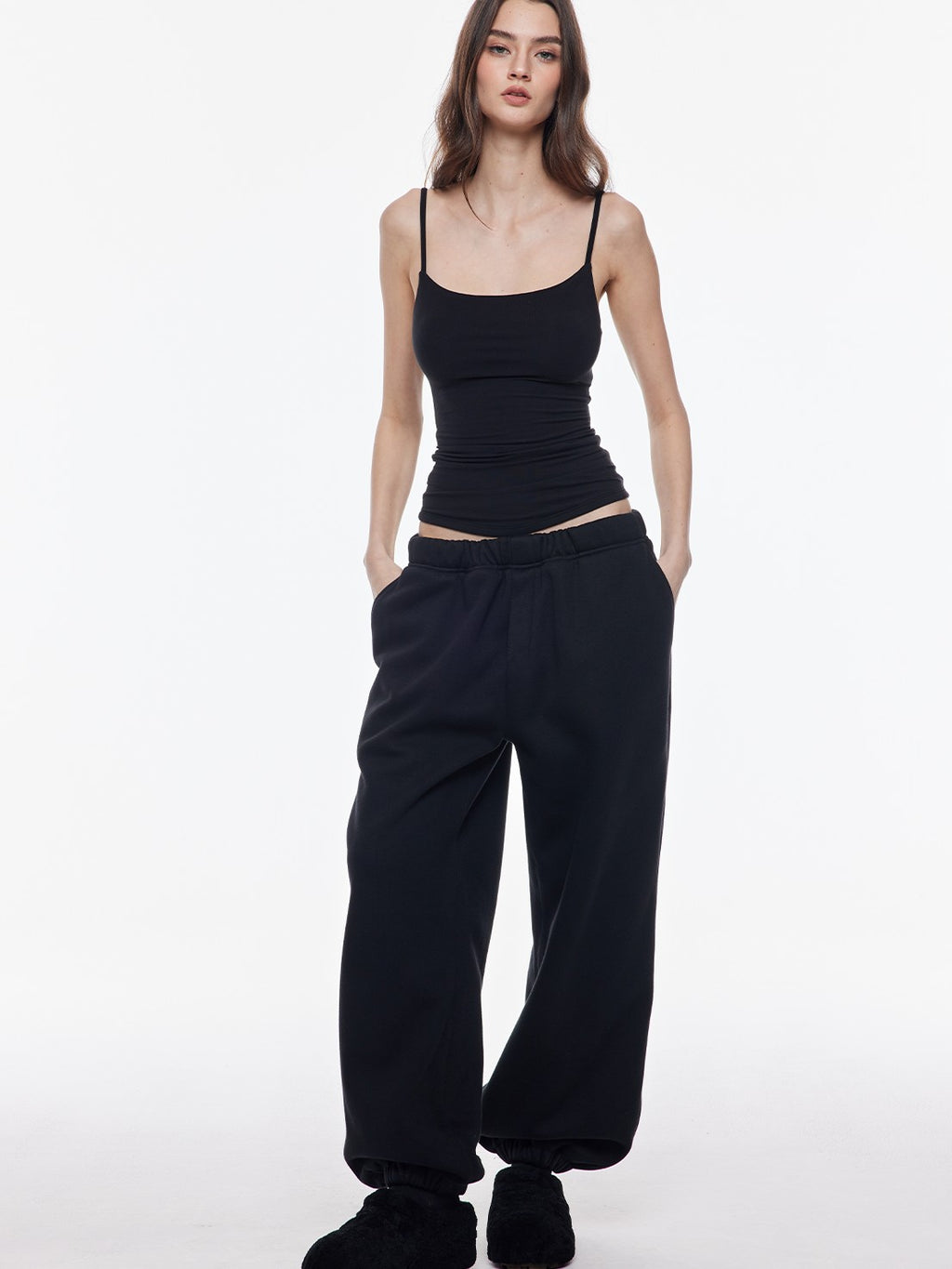 BUM STUDIO Double Layer Shaping Adjustable Straps High Stretch Women's Viscose Camisoles