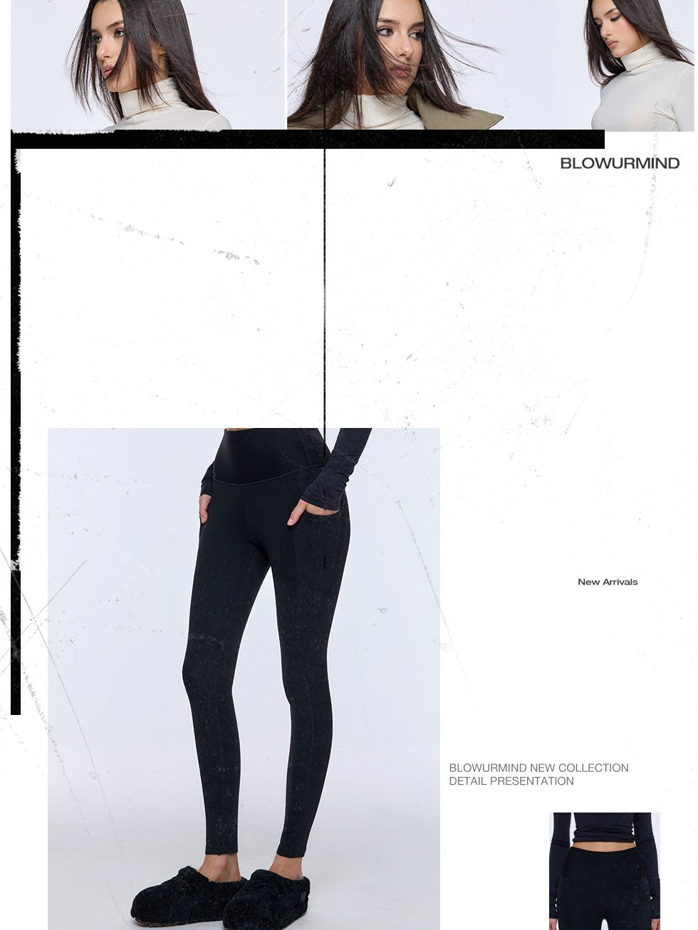 BUM STUDIO Fleece Lined Seamless High Waist Tummy Control Women's Nylon Spandex Yoga Pants