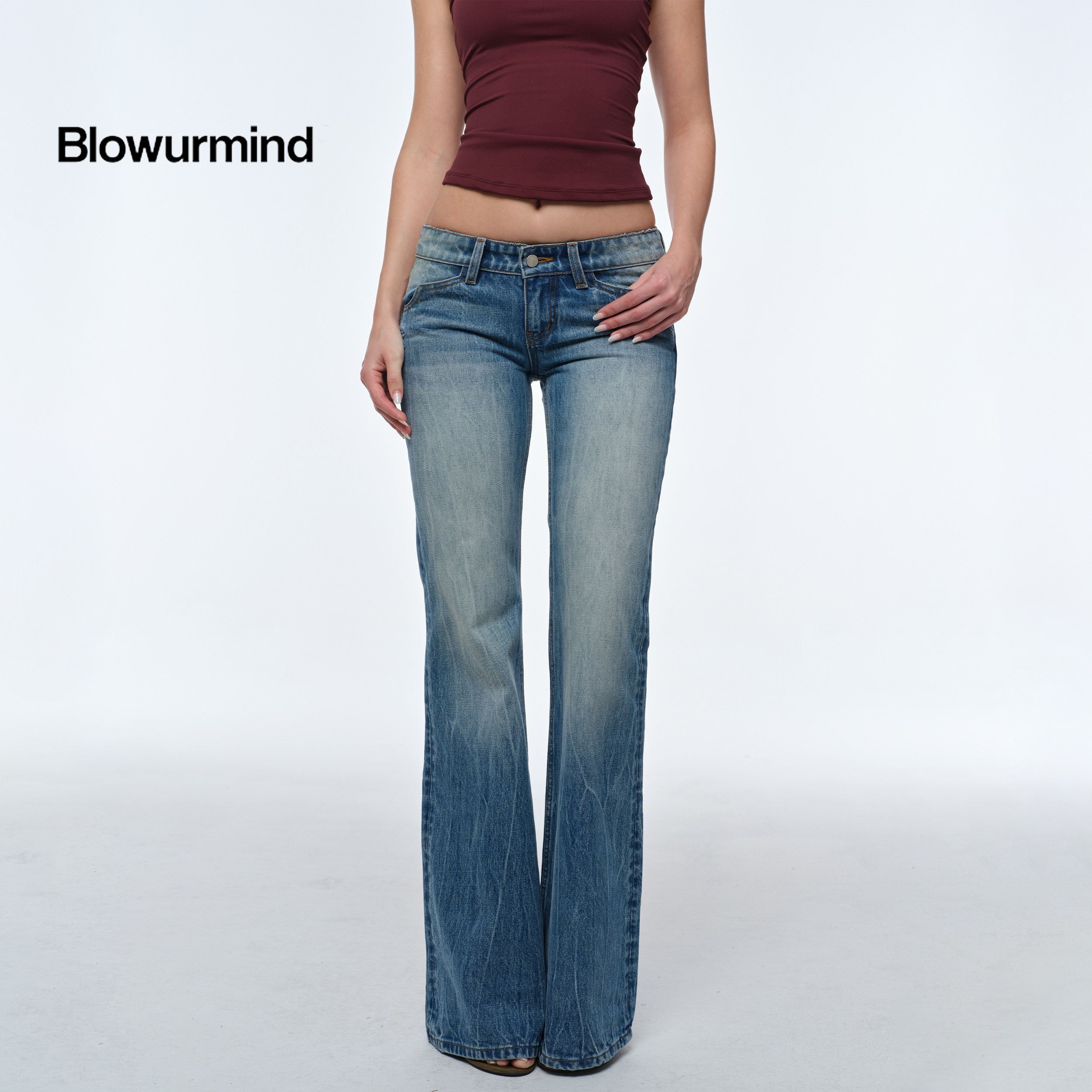BUM_STUDIO_Heavy_Wash_Short_Rise_Wide_Leg_Flared_Women's_Denim_Low-rise_Jeans_1052613717003_MISSTT