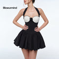 BUM_STUDIO_Hepburn_Black_White_Colorblock_Boned_Padded_Women's_Cotton_Corset_Mini_Dresses_1052611901047_MISSTT