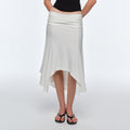 BUM_STUDIO_Ivory_Pleated_Asymmetrical_Draped_Slimming_Women's_Polyester_Mermaid_Skirts_1053415711987_MISSTT