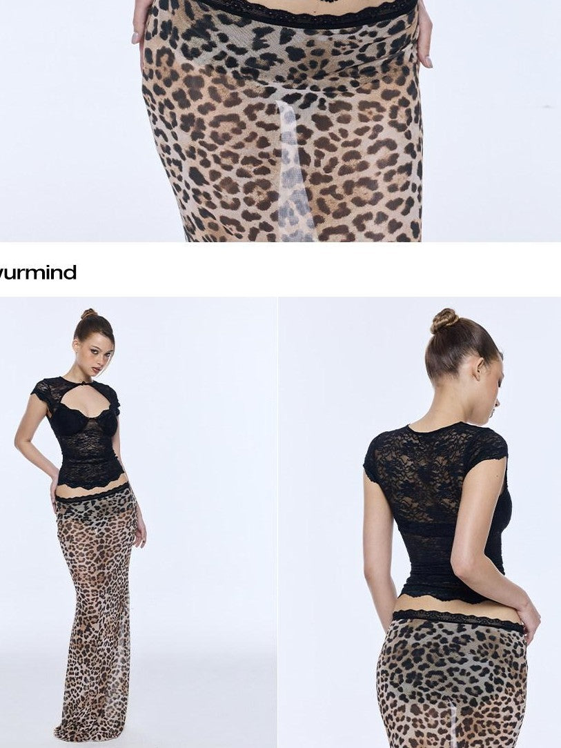 BUM STUDIO Lace Wave Trim Padded Support Bodycon Frog Button Women's Polyester Baby Tees