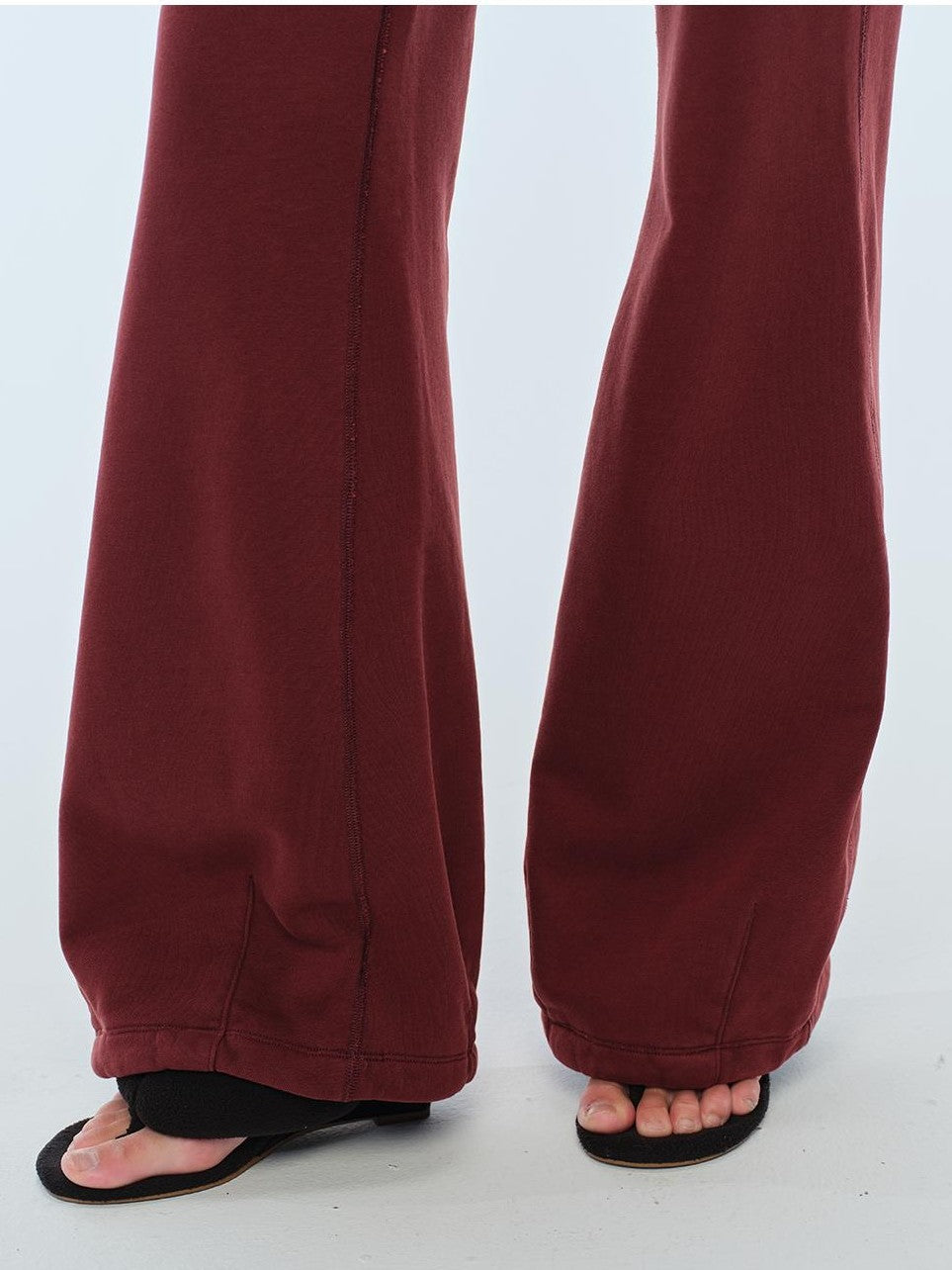 BUM STUDIO Low Waist Flared Drawstring Cotton Women's Palazzo Pants
