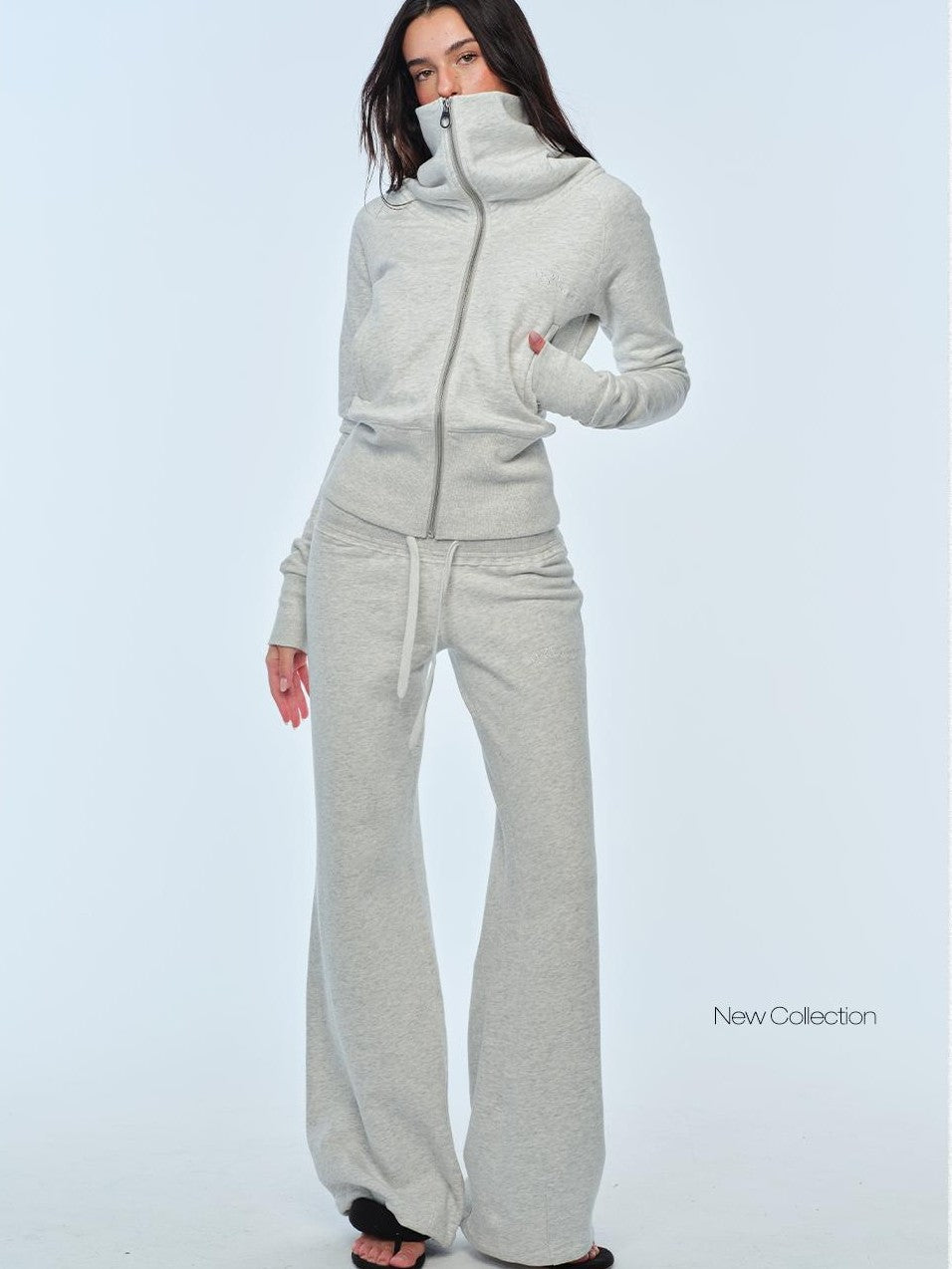 BUM STUDIO Low Waist Flared Drawstring Cotton Women's Palazzo Pants