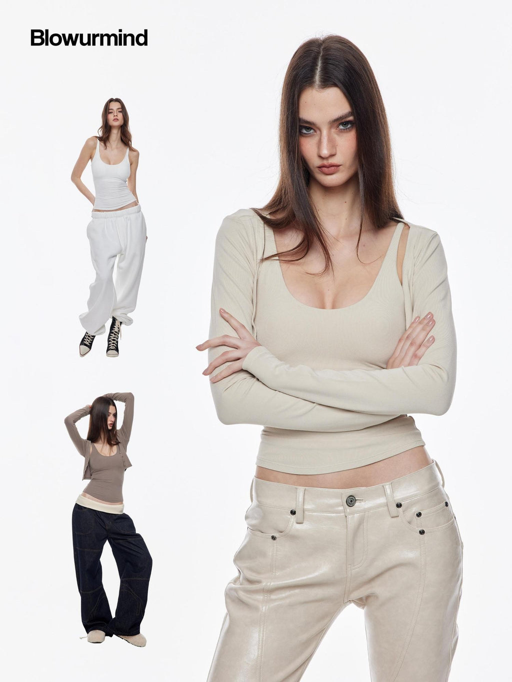 BUM STUDIO Padded Support Body Contouring High Stretch Adjustable Women's Viscose Camisoles