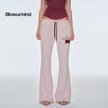 BUM_STUDIO_Pink_Vintage_Applique_Embroidery_Low_Rise_Women's_Polyester_Flare_Pants_1033055150848_MISSTT
