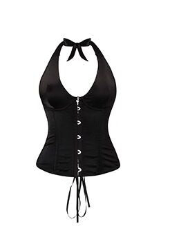 BUM_STUDIO_Satin_Fishbone_Boned_Slim_Adjustable_Tie_Women's_Polyester_Blend_Halter_Tops_829951590746_MISSTT