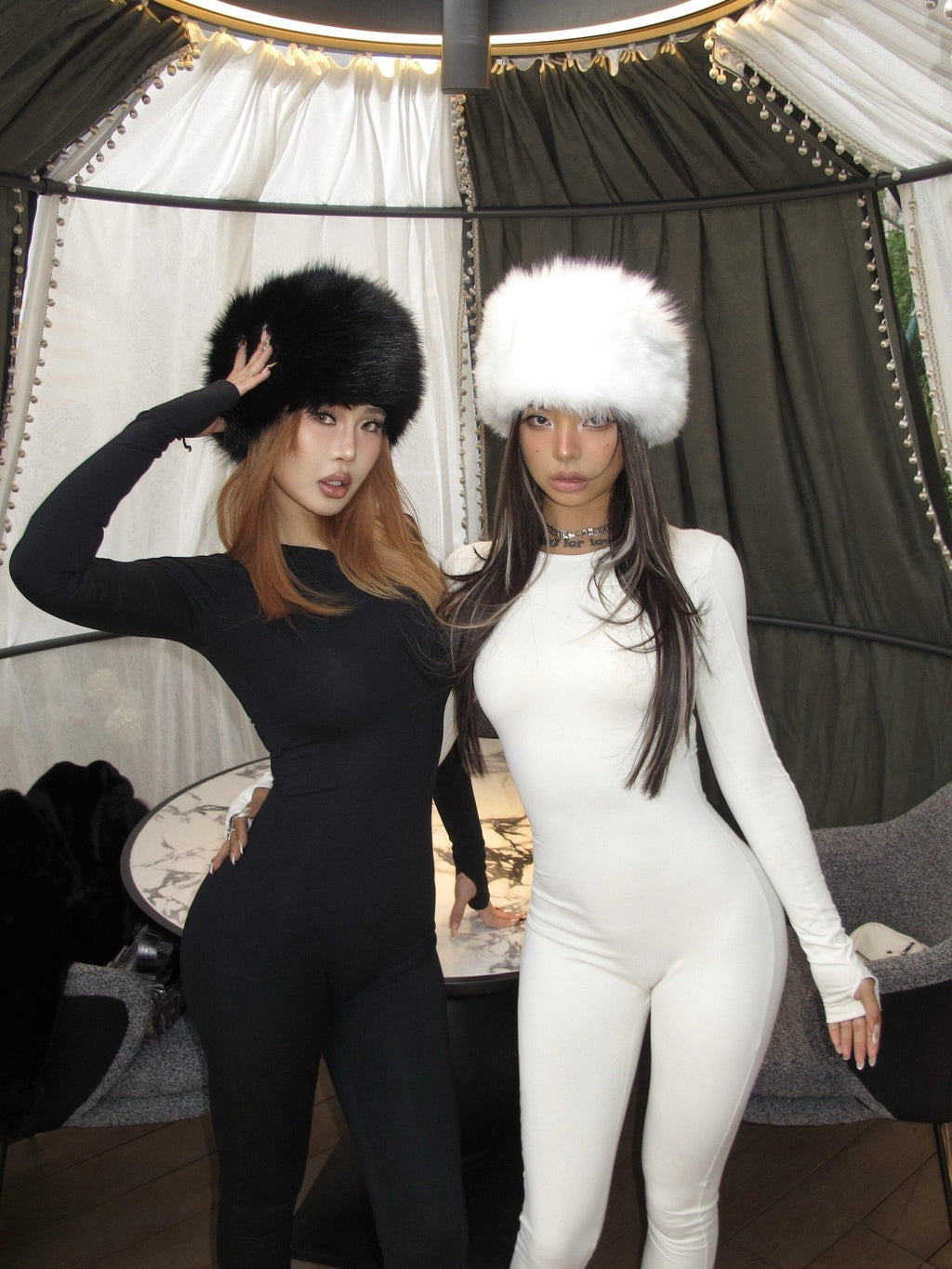 BUM STUDIO Sculpting High Stretch High Waist Fitted Women's Nylon Long Sleeve Bodysuits