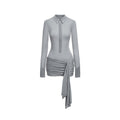 BUM_STUDIO_Sheer_Panel_Knit_Buttoned_V-neck_Women's_Lyocell_Bodycon_Mini_Dresses_895133746739_MISSTT