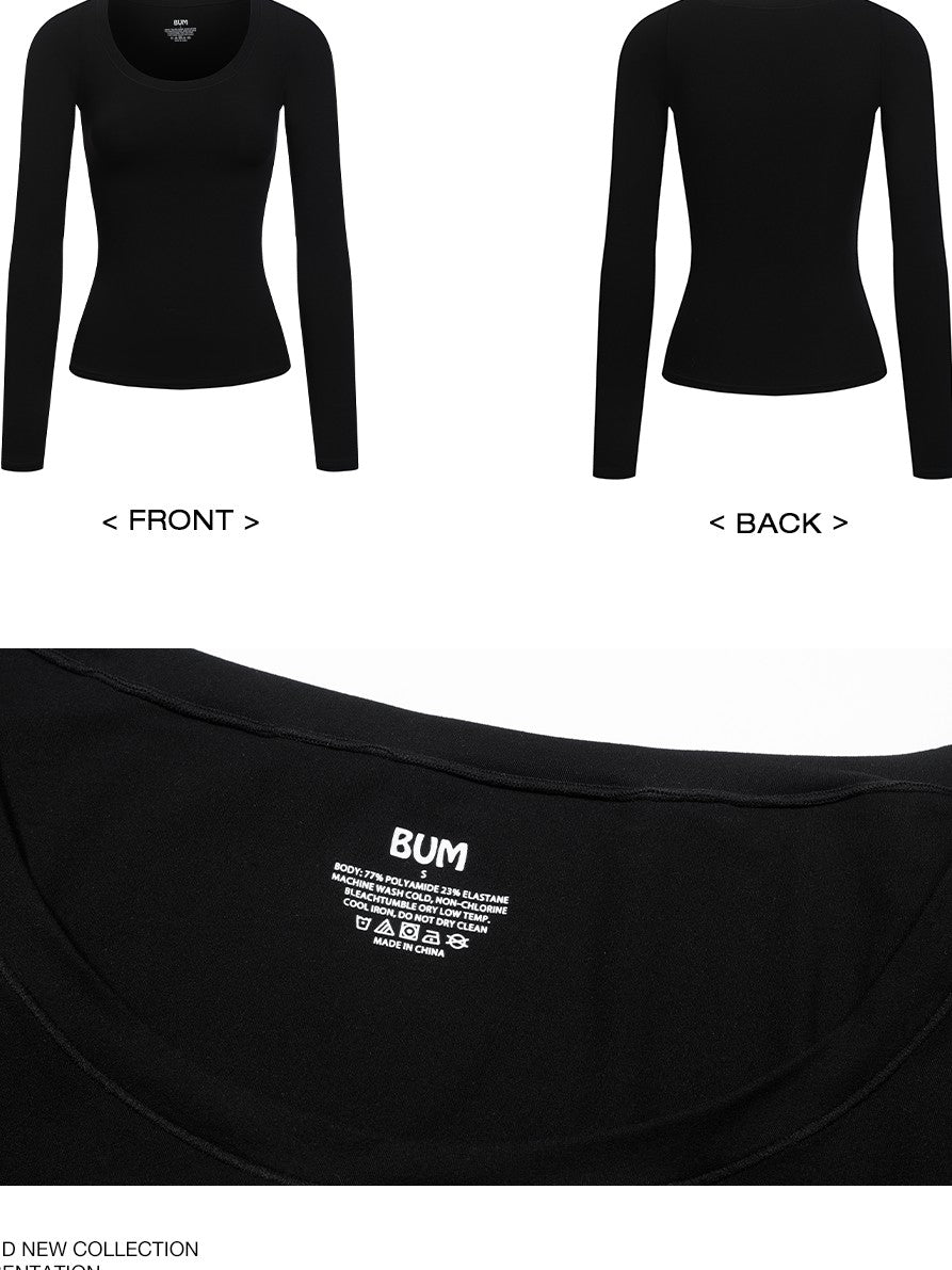 BUM STUDIO Skinlike 360 Fit Heat Round Neck Women's Nylon Short Sleeve T-shirts