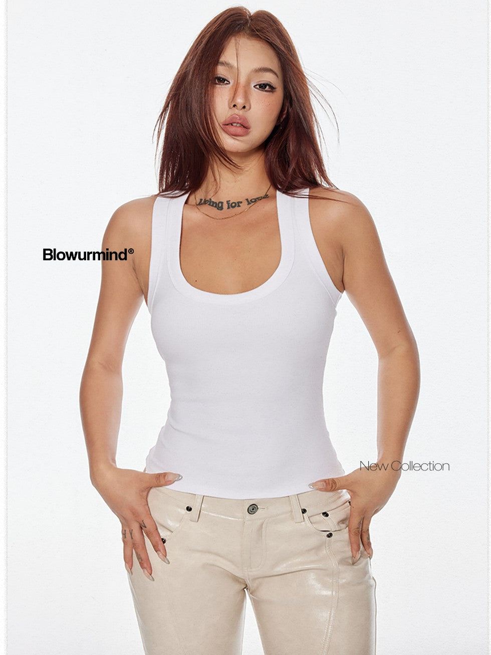 BUM STUDIO Slim Waist Cinch Narrow Strap Racerback Women's Cotton Spandex Tank Tops