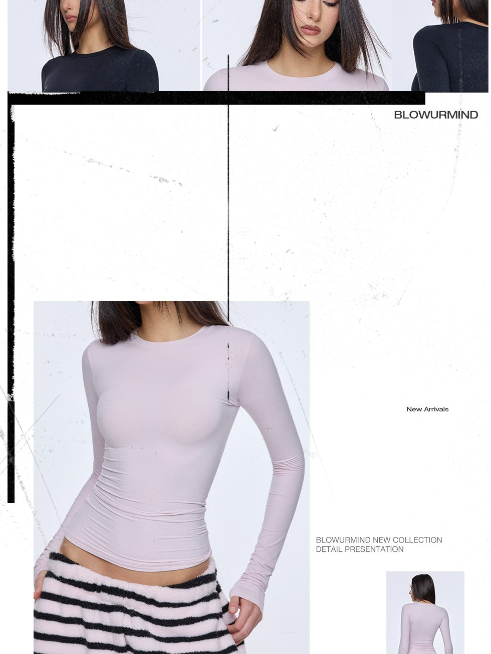 BUM STUDIO Solid Double Layer Skinlike 360 Bonded Fitted Women's Nylon Long Sleeve T-shirts