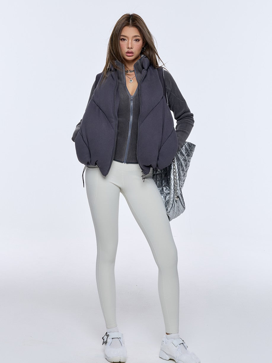 BUM STUDIO Sporty Structured Double Sided Fleece Women's Polyester Spandex Fleece Jackets