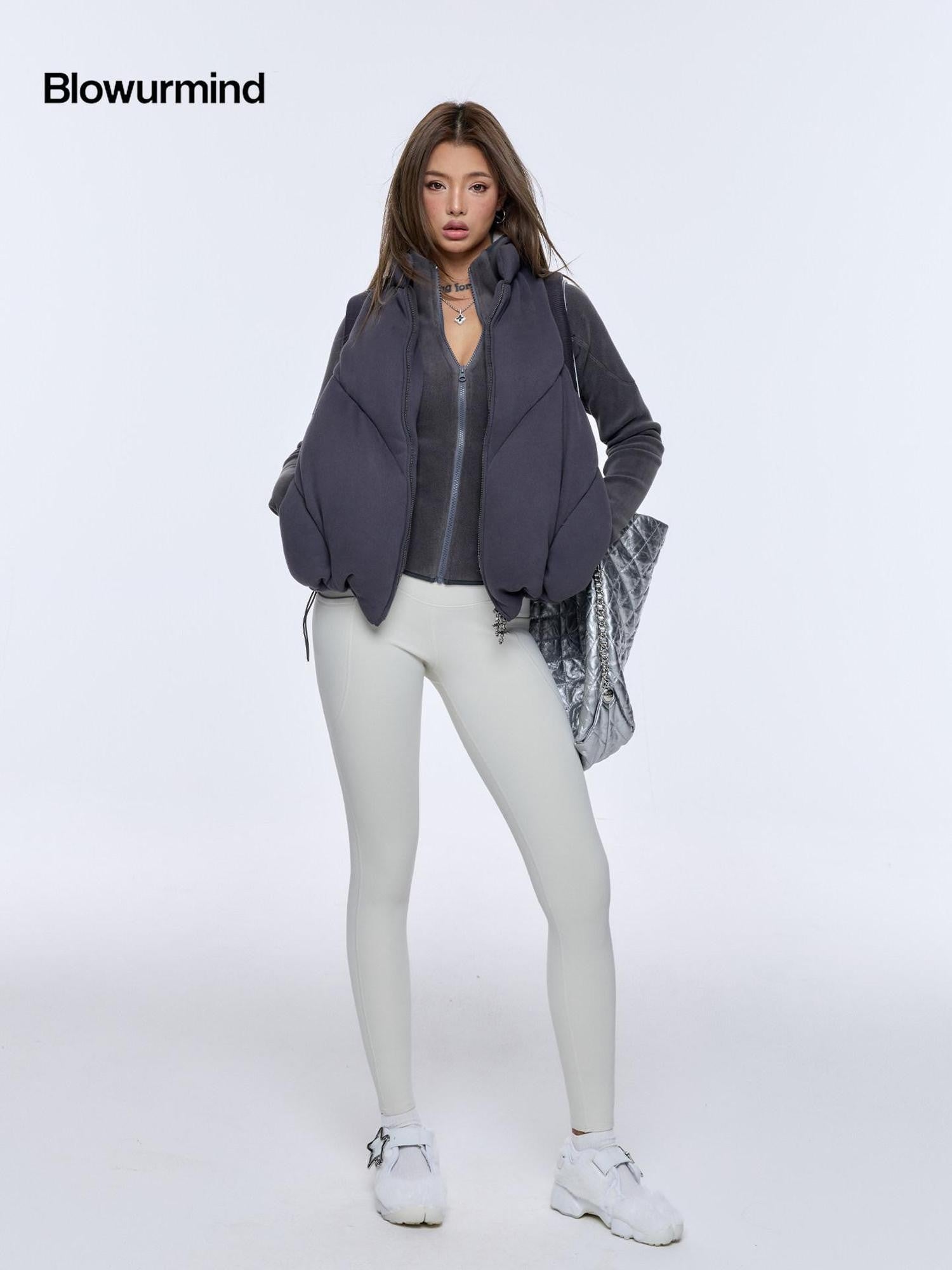 BUM STUDIO Sporty Structured Double Sided Fleece Women's Polyester Spandex Fleece Jackets