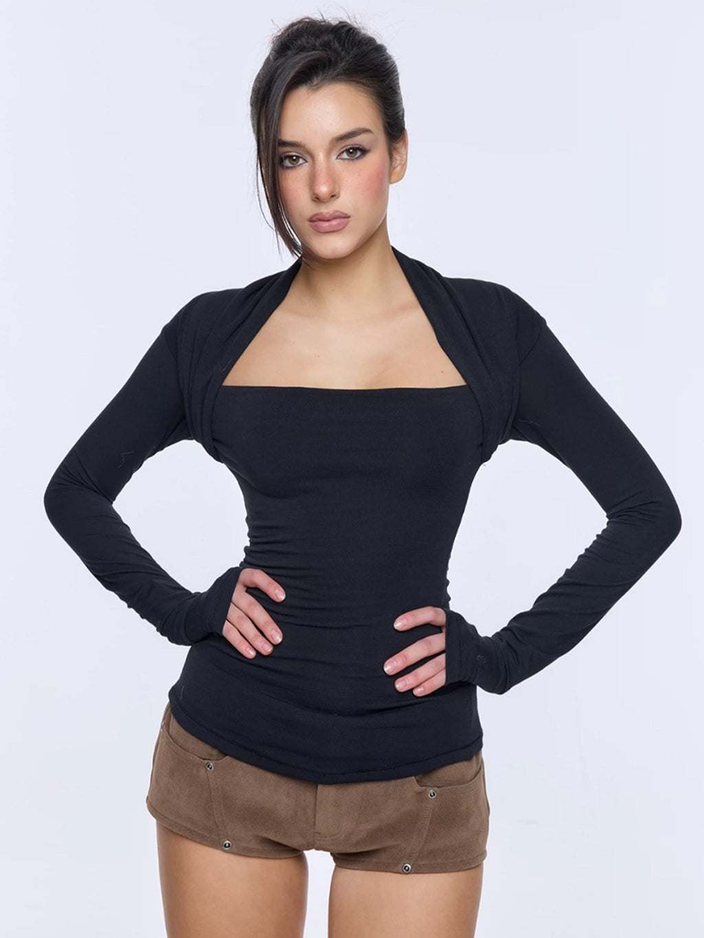 BUM_STUDIO_Square_Shoulder_Boatneck_Faux_Layered_Slim_Fit_Women's_Wool_Long_Sleeve_T-shirts_1000614064560_MISSTT