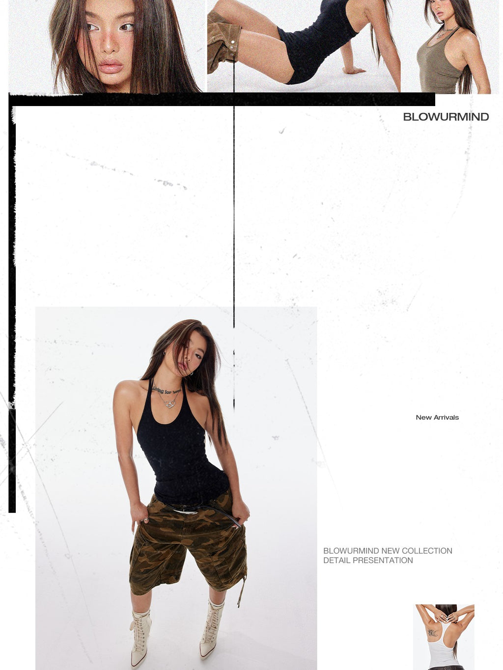 BUM STUDIO Strappy Asymmetric Convertible Women's Cotton Blend Casual Top & Shorts Sets