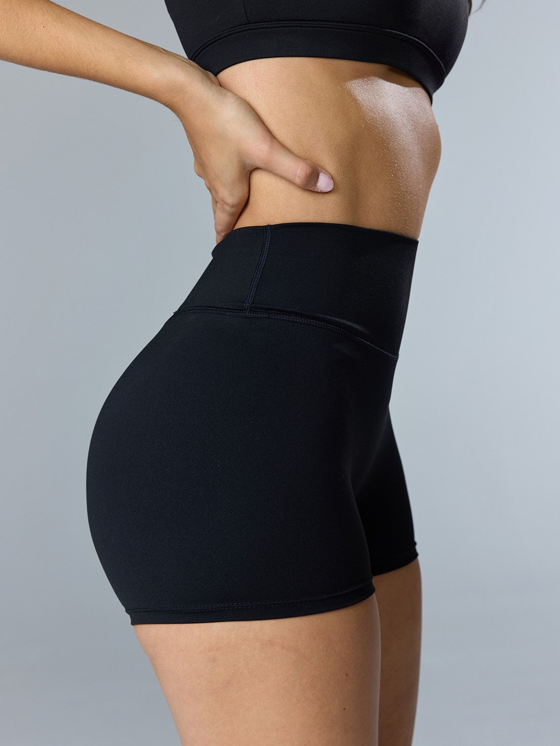 BUM STUDIO Tummy Control Butt Lift High Stretch Women's Polyester Athletic Shorts