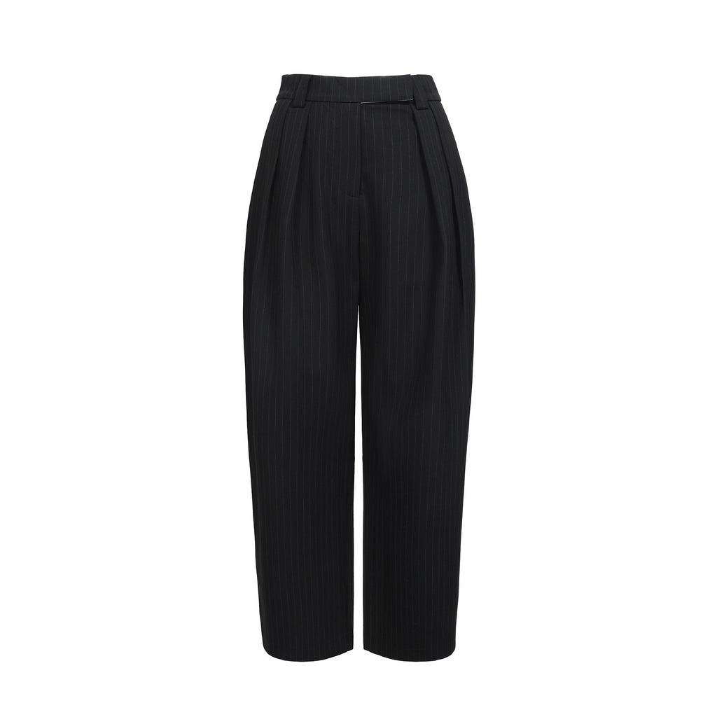 BUM_STUDIO_Vertical_Stripe_Composite_Craft_Smoking_Women's_Cotton_High_Waist_Tailored_Pants_878568064059_MISSTT