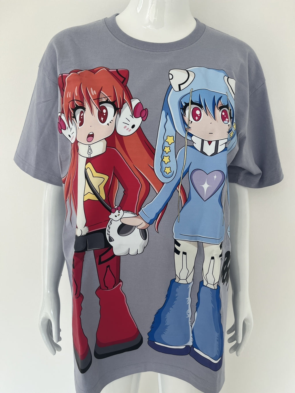 BlackBerry_Anime_Rei_And_Asuka_Print_Graphic_Women's_Short_Sleeve_T-shirts_787715150244_MISSTT
