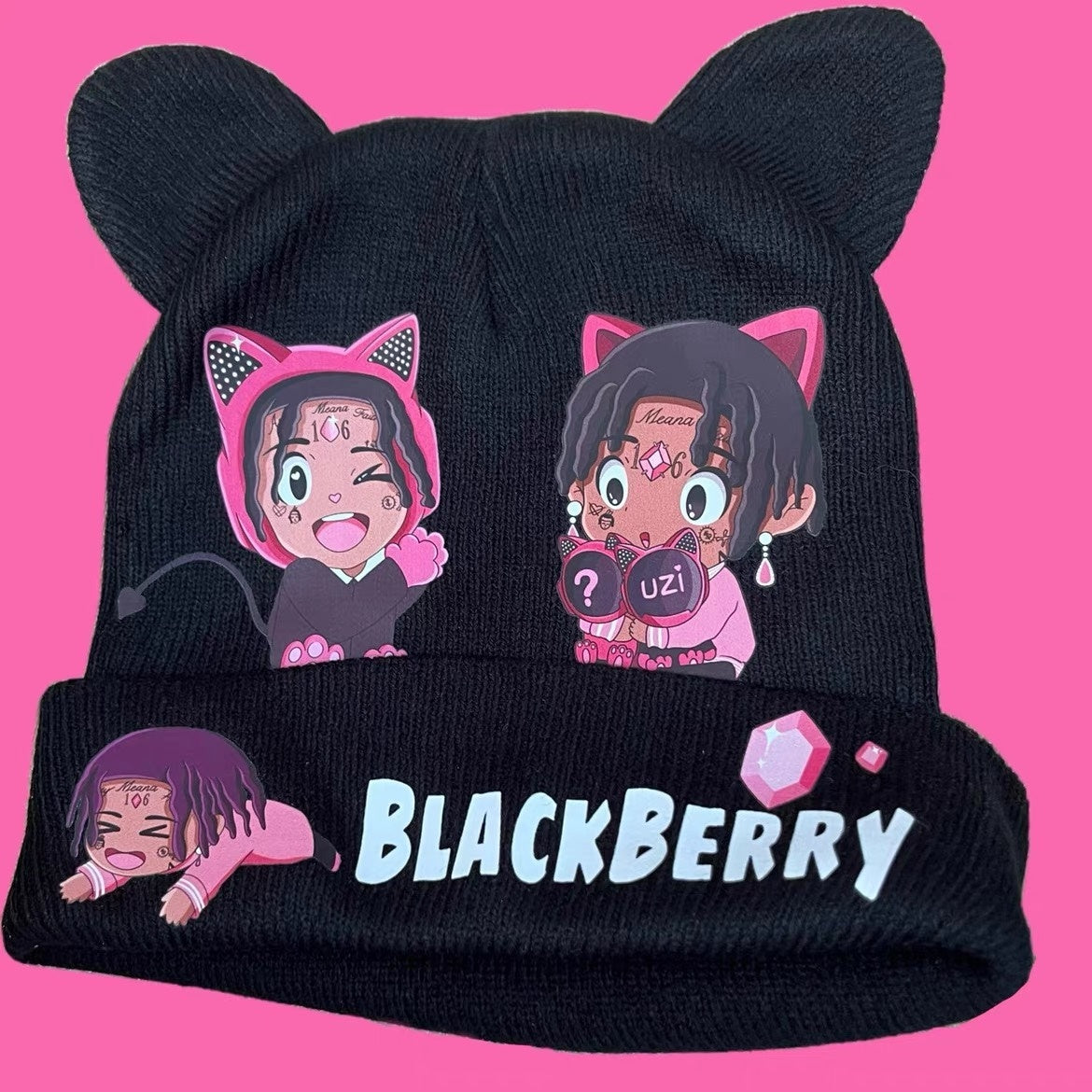BlackBerry_Black_Cat_Ear_Women's_Chunky_Ribbed_Cable_Cozy_Soft_Knit_Beanies_680985175514_MISSTT