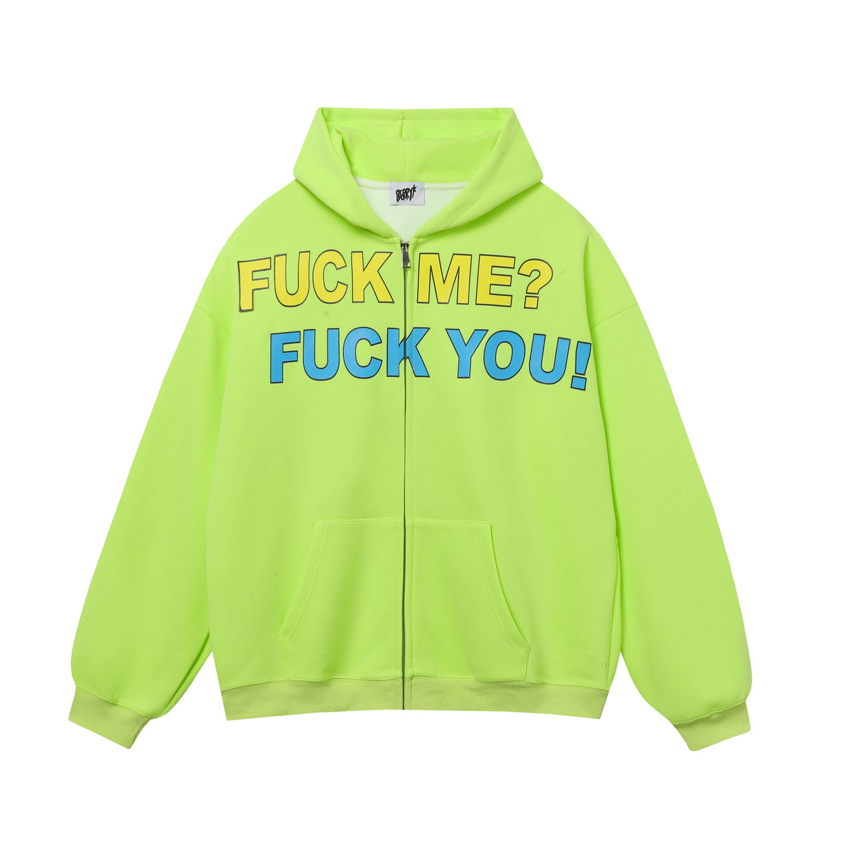 BlackBerry_Black_Slogan_Print_Loose_Fit_Street_Women's_Other_Fabric_Zip-up_Hoodies_965122107774_MISSTT