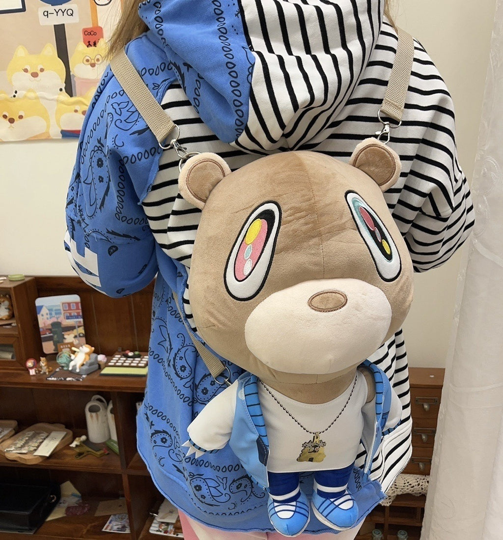 BlackBerry_Bootleg_Dropout_Bear_Graphic_Street_Style_Women's_Fabric_Backpacks_703080388254_MISSTT