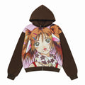 BlackBerry_Chocolate_Girl_Cartoon_Print_Collab_Loose_Fit_Women's_Zip-up_Hoodies_1052182356322_MISSTT