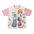 BlackBerry_Doll_Girl_Print_V-neck_Loose_Fit_Women's_Cotton_Short_Sleeve_T-shirts_925966461074_MISSTT