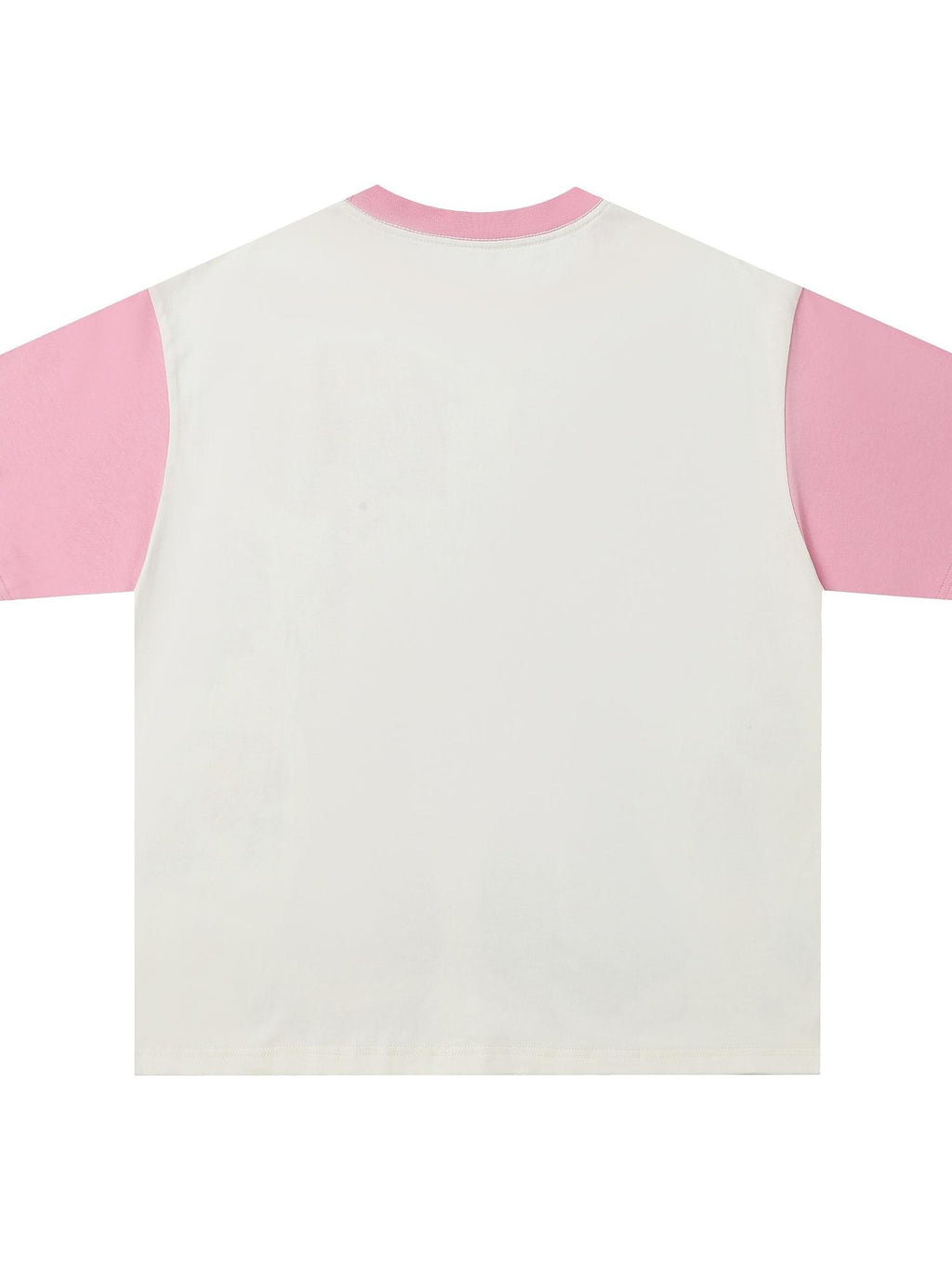 BlackBerry Doll Girl Print V-neck Loose Fit Women's Cotton Short Sleeve T-shirts