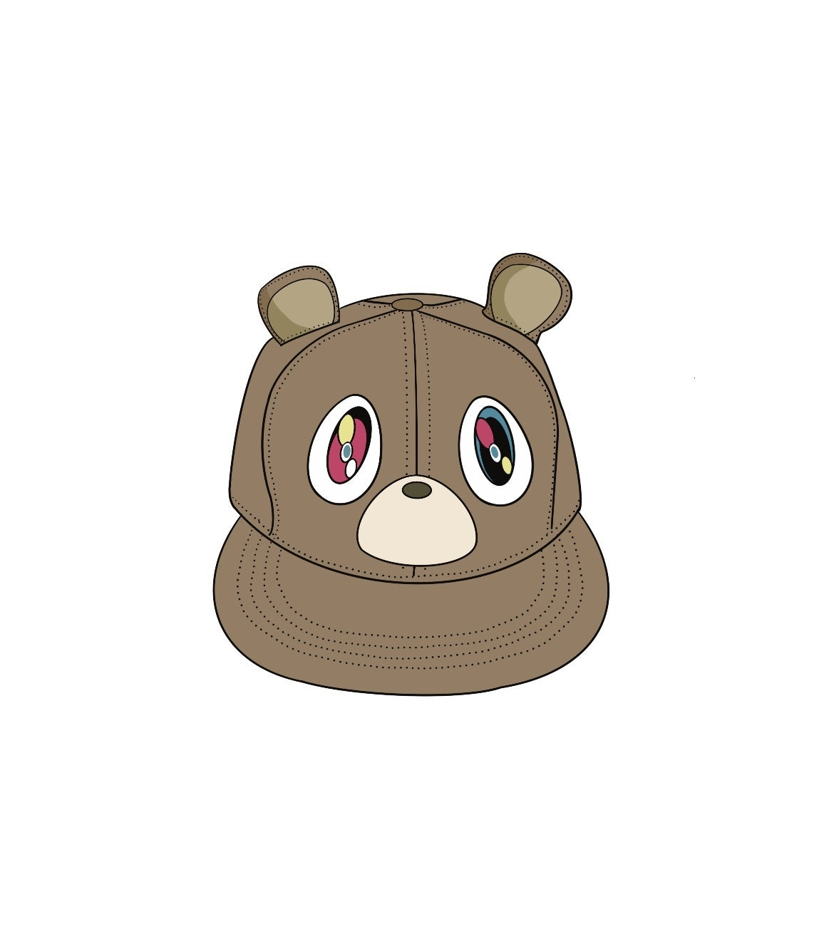 BlackBerry_Graduation_Bear_Patch_Adjustable_Flat_Brim_Women's_Cotton_Baseball_Caps_724514485537_MISSTT