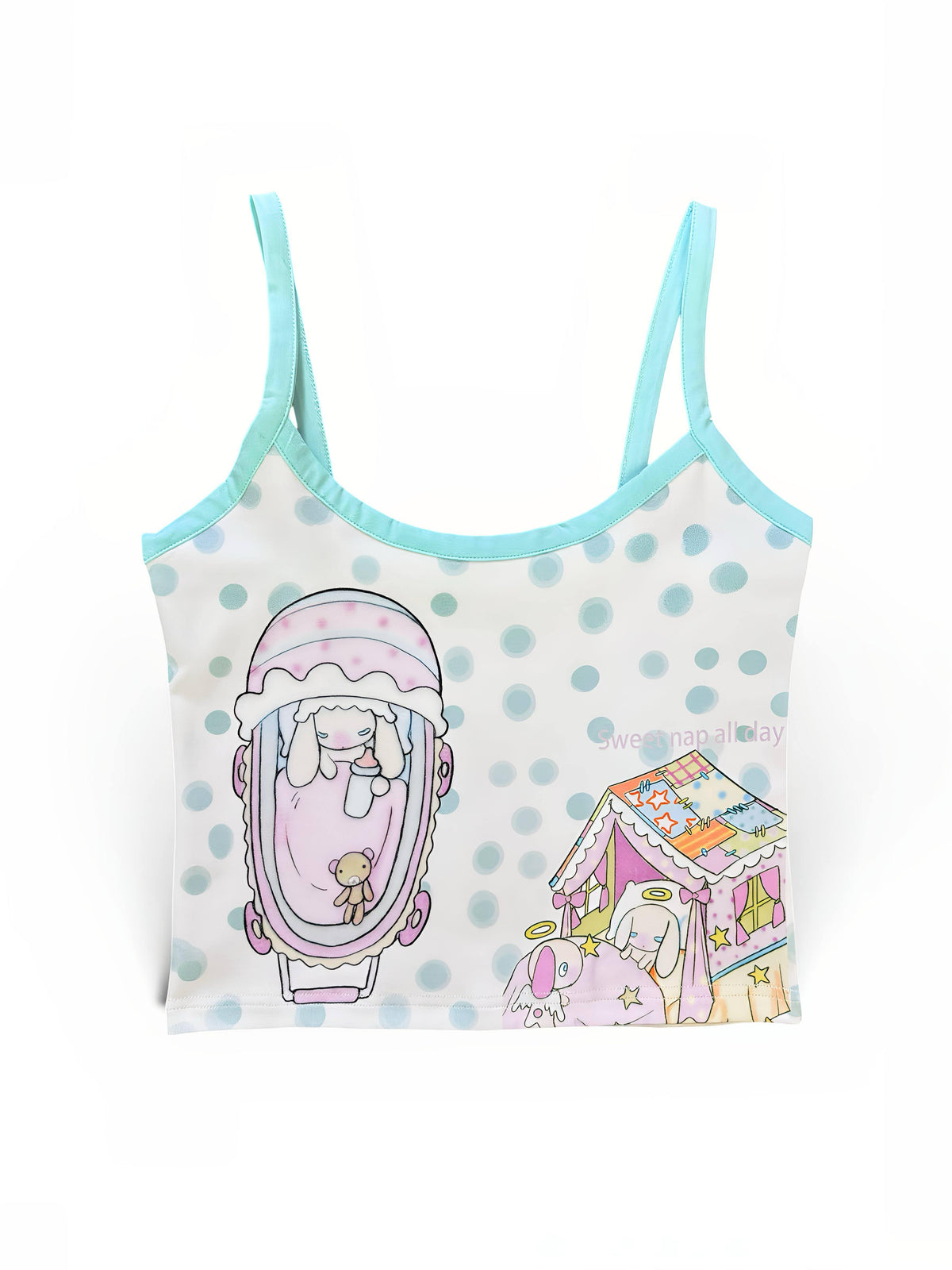 BlackBerry_Mint_Green_Cradle_Nap_Angel_Rabbit_Women's_Other_Material_Camisoles_1070636262681_MISSTT