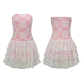BlackBerry_Pink_Kitty_Print_Layered_White_Lace_High_Waist_Women's_Spandex_Tube_Mini_Dresses_935516899419_MISSTT