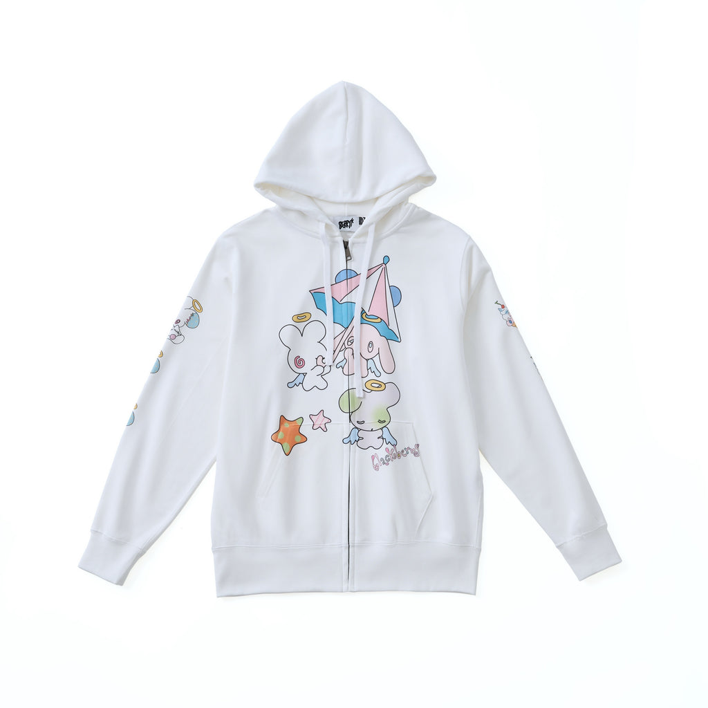 BlackBerry_White_Bunny_Print_Collab_Loose_Fit_Street_Women's_Zip-up_Hoodies_873543710430_MISSTT