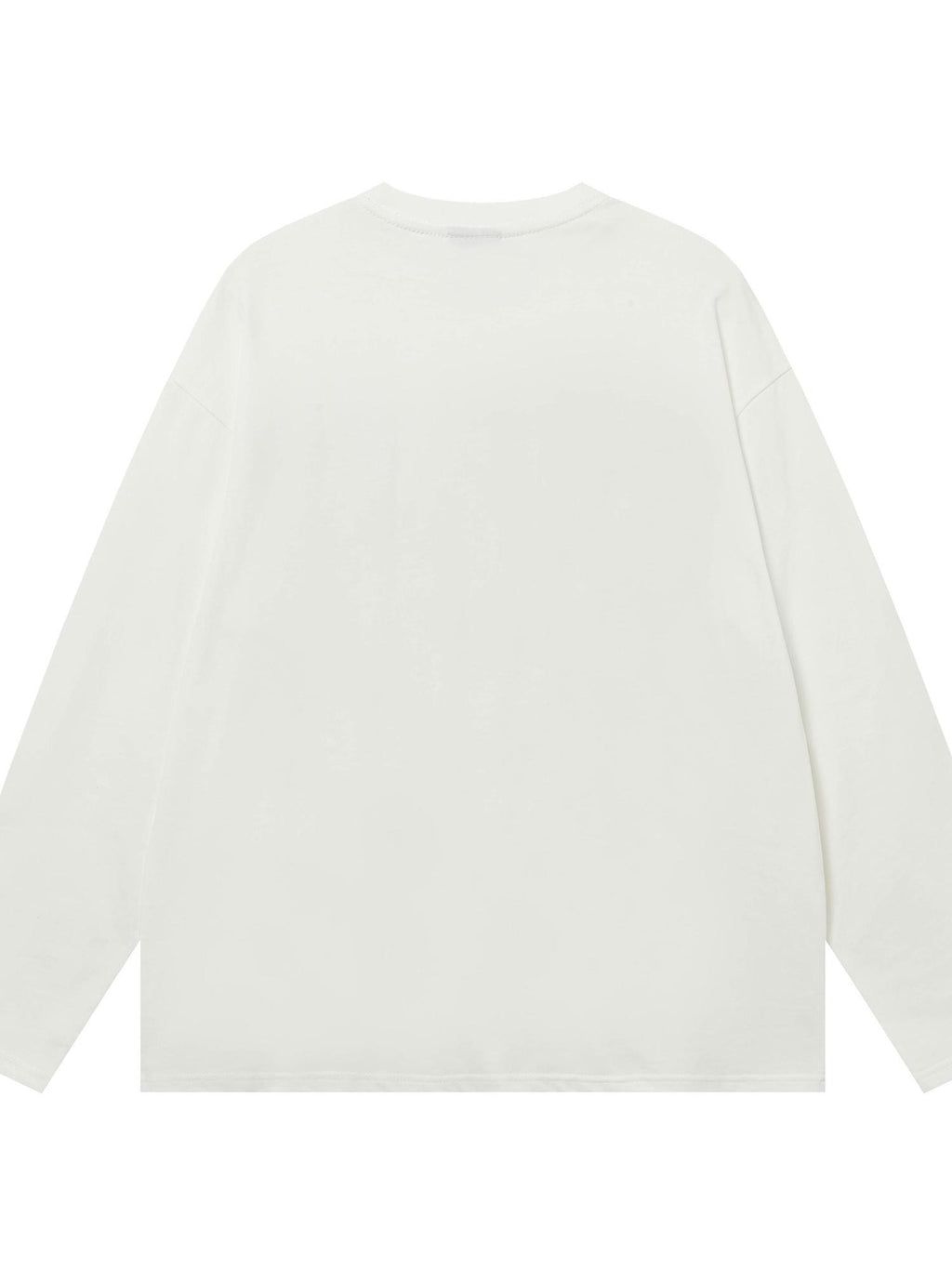 BlackBerry White Slogan Print Loose Fit Women's 100 Percent Cotton Long Sleeve T-shirts