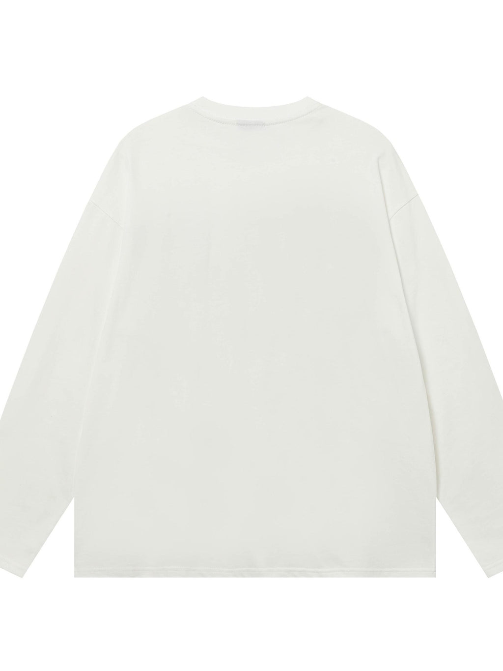 BlackBerry White Slogan Print Loose Fit Women's 100 Percent Cotton Long Sleeve T-shirts