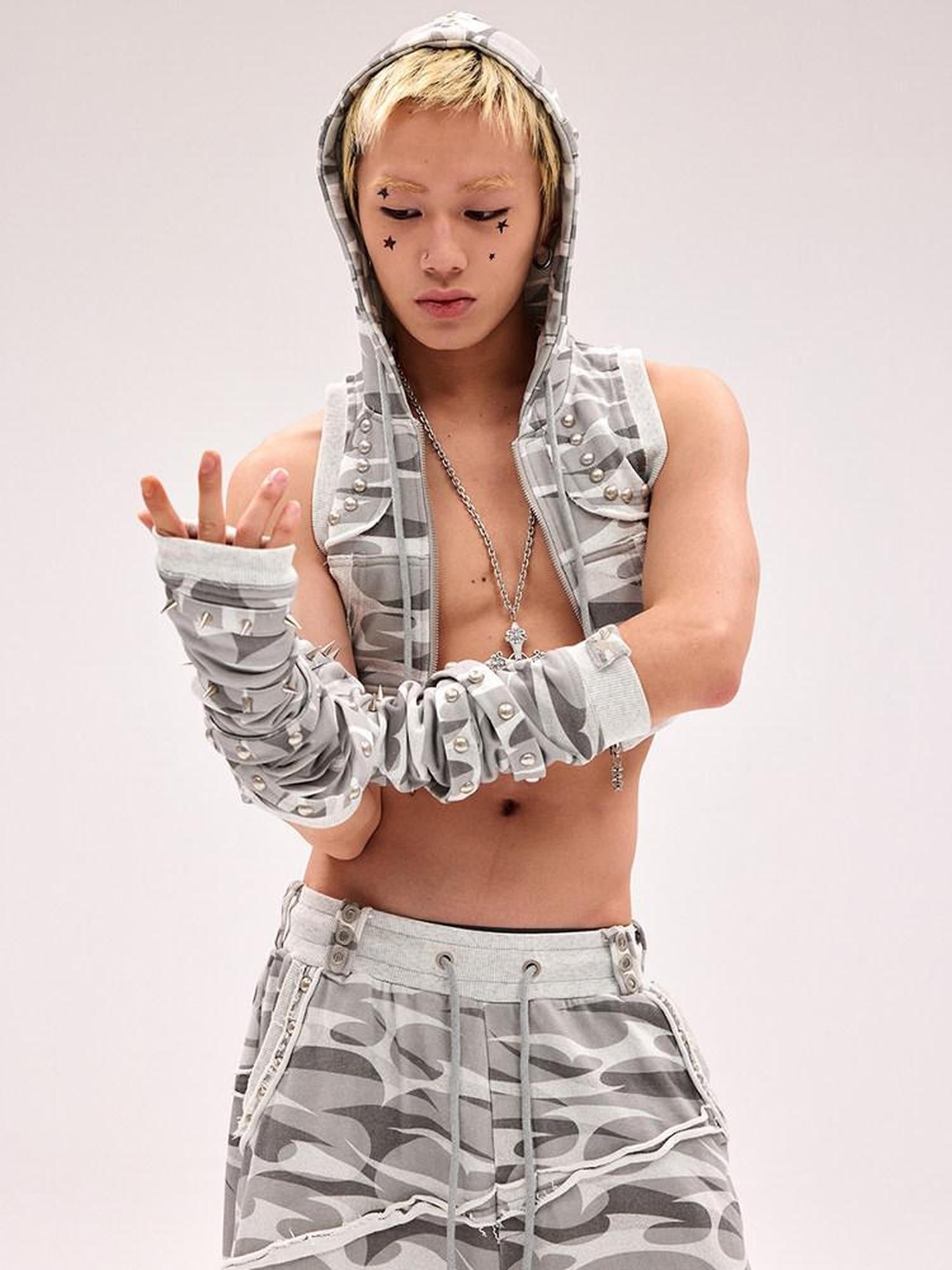 CFIERCE 100% Cotton Slim Fit Streetwear Short Zip Unisex Grey Solid Zipper Jacket