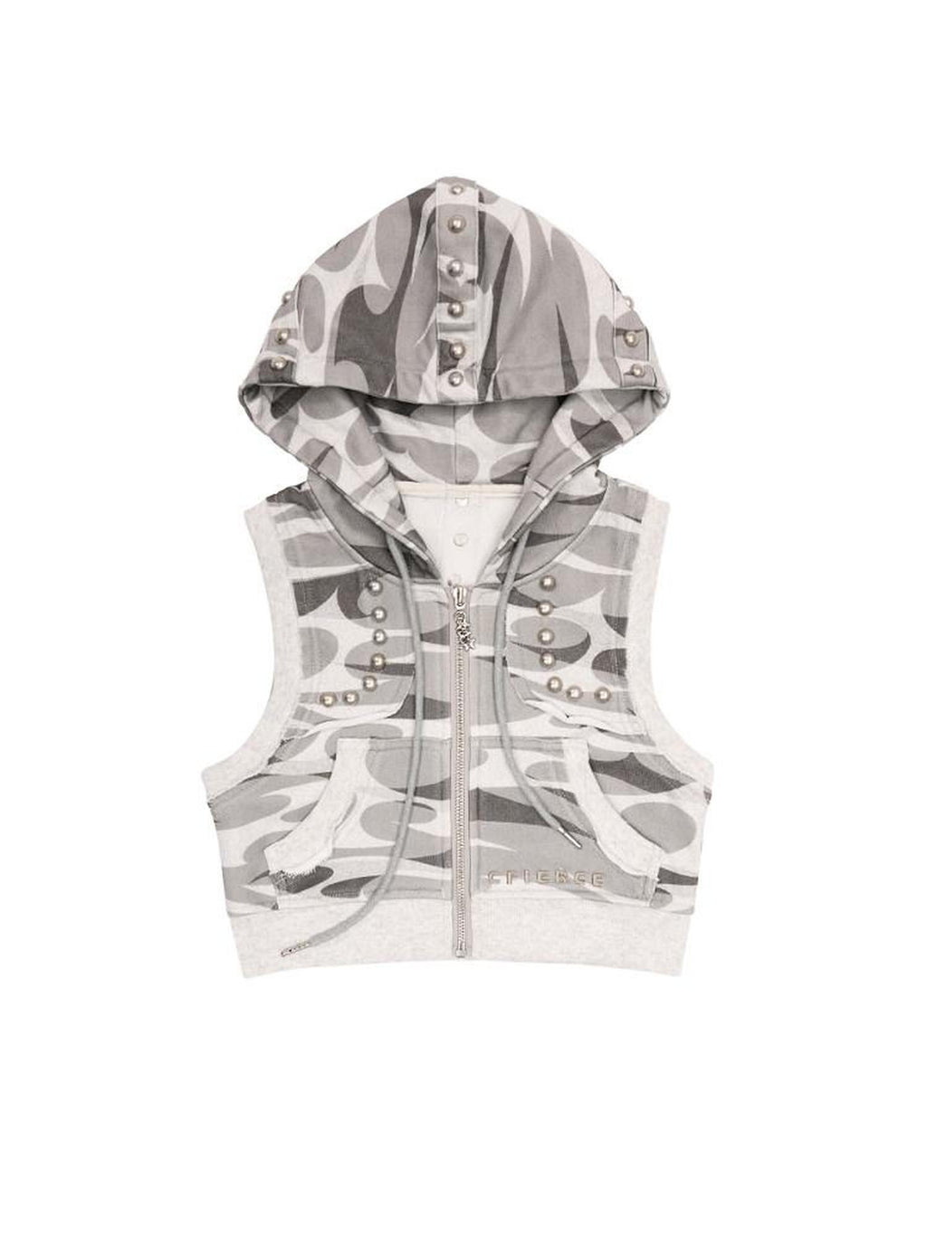 CFIERCE 100% Cotton Slim Fit Streetwear Short Zip Unisex Grey Solid Zipper Jacket
