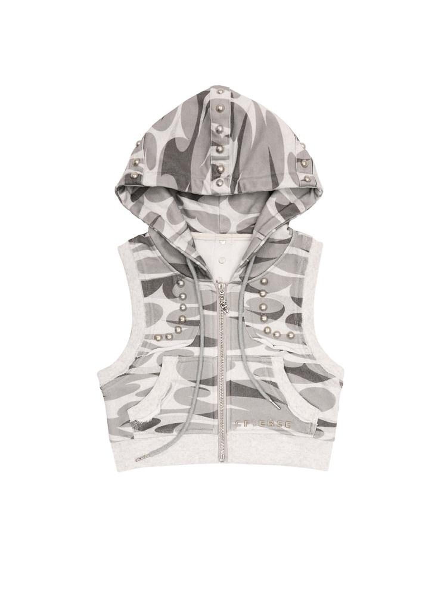 CFIERCE 100% Cotton Slim Fit Streetwear Short Zip Unisex Grey Solid Zipper Jacket