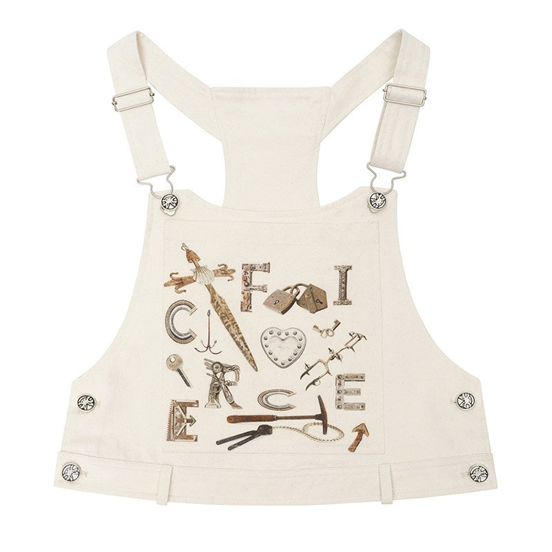 CFIERCE_100_Percent_Cotton_Cropped_Utility_H_Cut_Unisex_Beige_Layering_Vest_MISSTT
