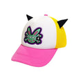CFIERCE_Adjustable_Breathable_Polyester_Street_Trucker_Unisex_Black_Pink_Trucker_Hat_MISSTT