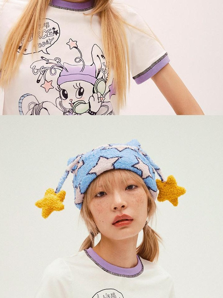 CFIERCE Adjustable Fashion Unisex Polyester Bucket Style Yellow Blue Hat