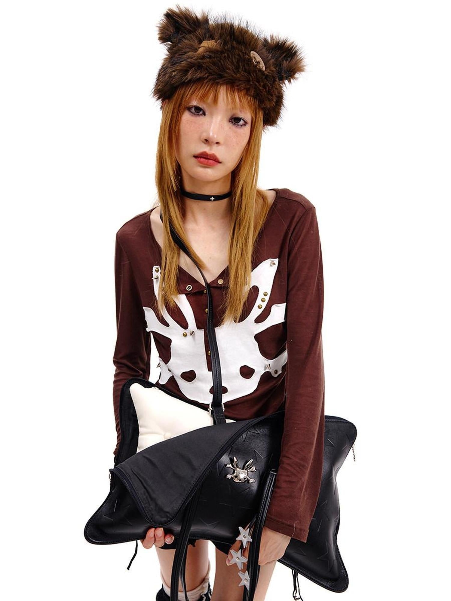 CFIERCE Adjustable Polyester Unisex Stylish Modern Casual Gray Brown Versatile Design