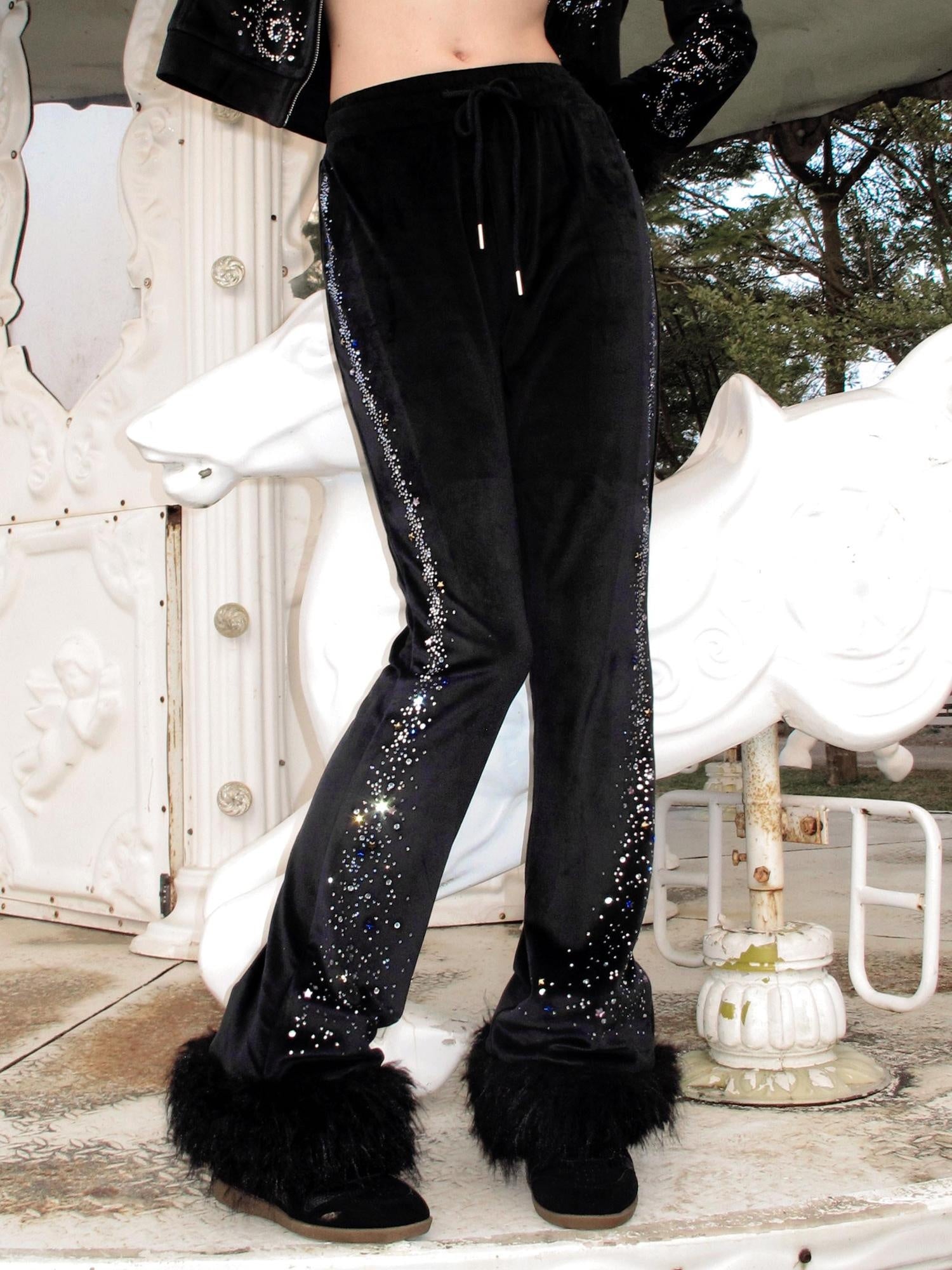 CFIERCE Asymmetric High Waist Slim Straight Leg Original Womens Black White Stretch