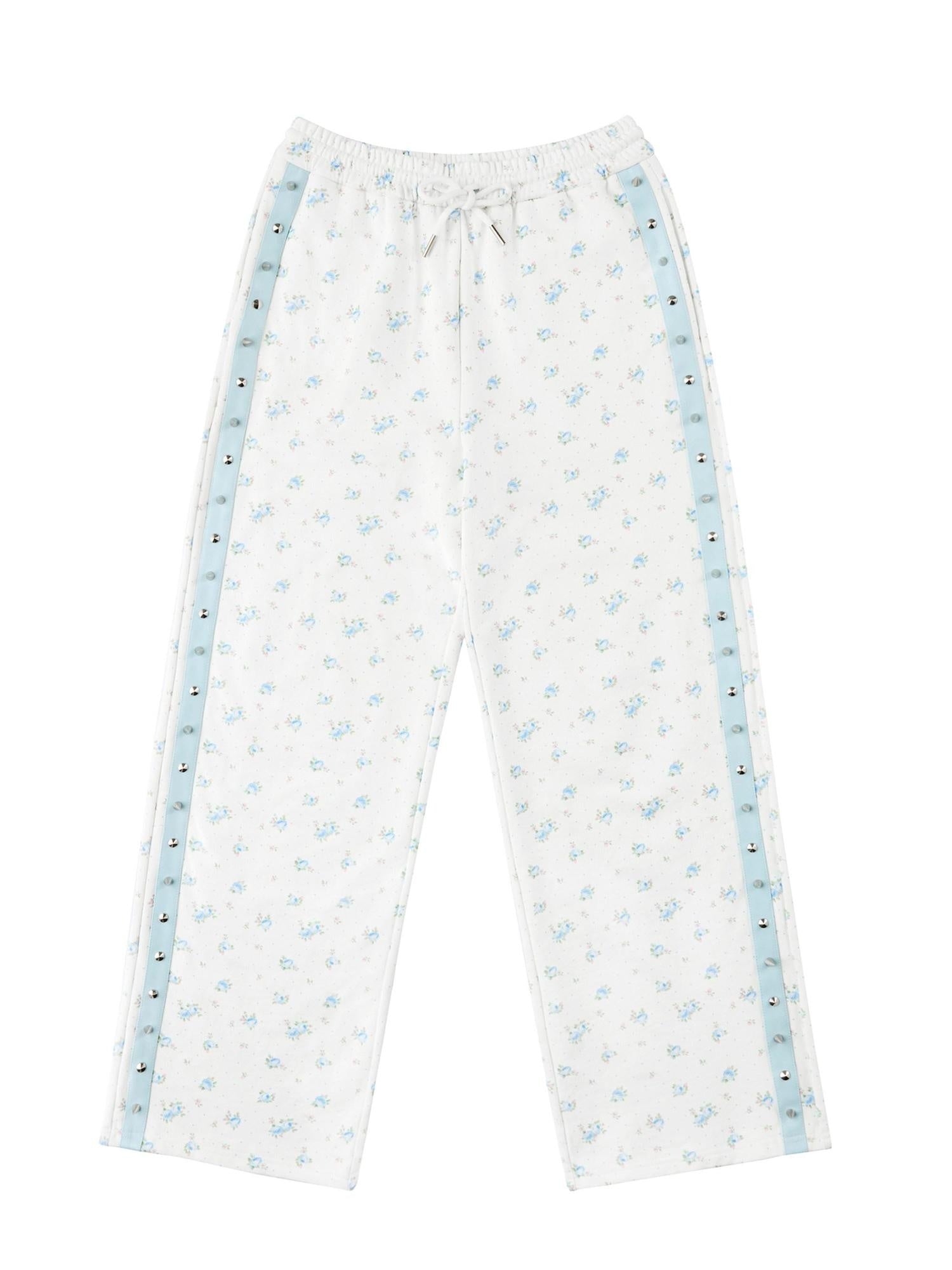 CFIERCE Asymmetric Straight Leg Loose Fit Women Natural Waist Cotton White Pants